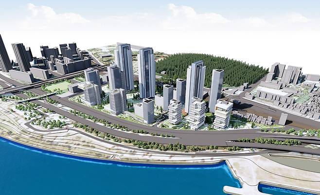 서빙고 신동아아파트 재건축 조감도. 용산구 제공