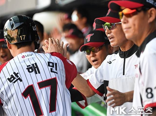 22일 잠실 두산전에서 맹활약한 박해민. 사진(잠실 서울)=천정환 기자