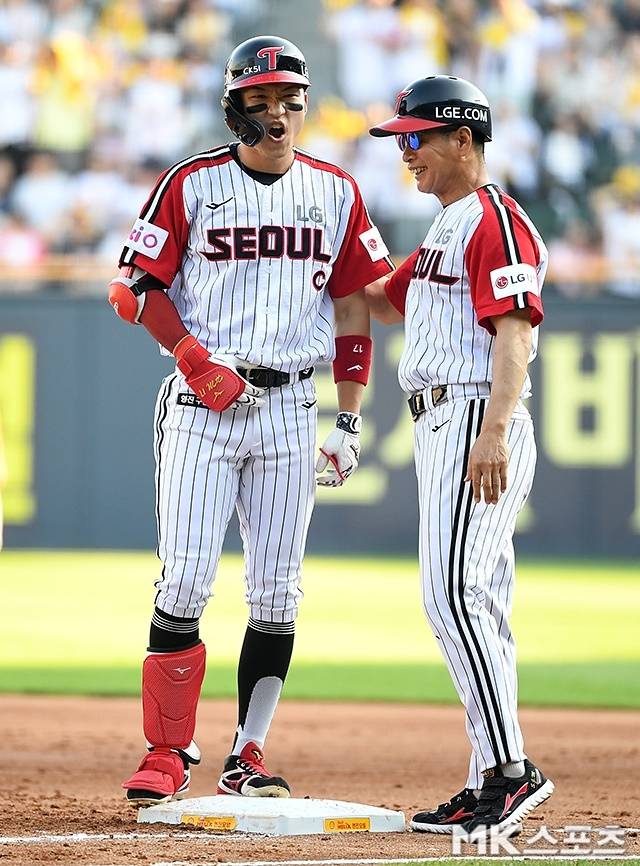 LG 박해민은 22일 잠실 두산전에서 맹타를 휘둘렀다. 사진(잠실 서울)=천정환 기자