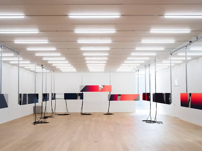 송은미술관 지하 3층 전시장에 설치된 권아람의 ‘피버 아이’(Fever Eye). [송은문화재단]