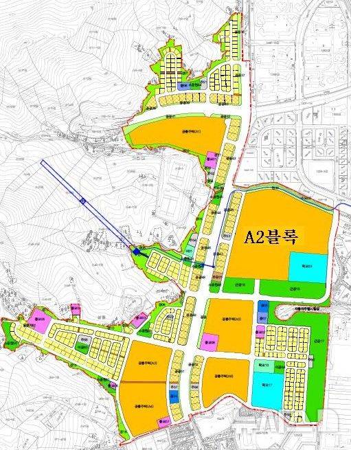 [광명=뉴시스] 경기 광명시 구름산지구 개발사업 토지이용계획도. (사진=광명시 제공) 2025.06.23. photo@newsis.com