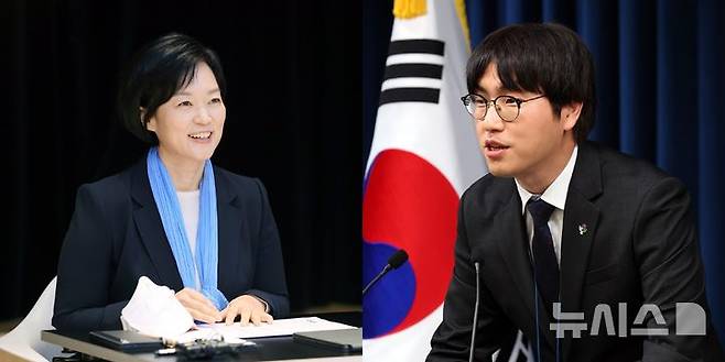 [서울=뉴시스] 이재명 정부 초대 중소벤처기업부 장관 후보자로 내정된 한성숙 전 네이버 대표(왼쪽), 네이버 퓨처AI센터장을 역임했던 하정우 AI미래기획수석. 2025.06.23. (사진=뉴시스 DB)