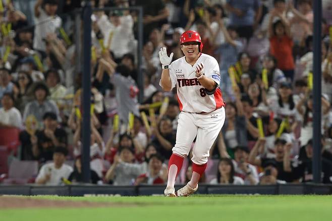 ▲ 이창진은 지금 성과에 만족하지 않고 타율도 높여가며 팀에 공헌하겠다는 각오다 ⓒKIA타이거즈