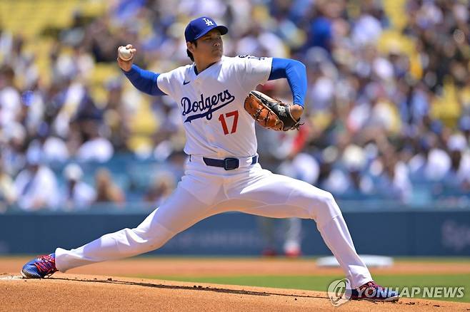 선발 등판한 오타니 쇼헤이 [AFP=연합뉴스]