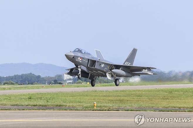 한국 차세대 전투기인 보라매(KF-21) [EPA 연합뉴스 자료사진]