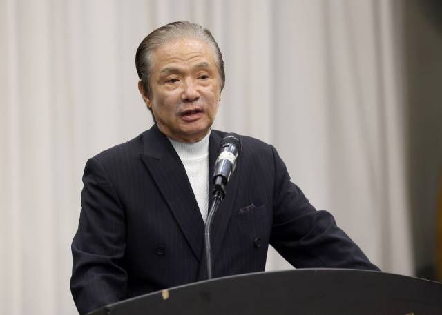 김완준(75) 전 계명아트센터 관장이 23일 대구그랜드호텔에서 열린 매일 탑 리더스 아카데미에서