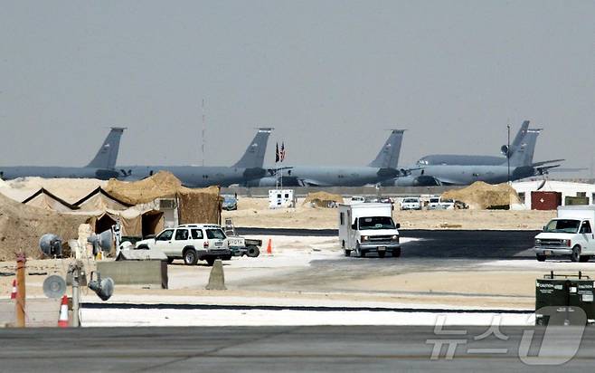 카타르 도하 남쪽에 위치한 알 우데이드 미군 공군 기지 ⓒ AFP=뉴스1 ⓒ News1 류정민 특파원