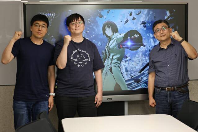 남기룡 미어캣게임즈 대표, 이연규 크리에이티브 디렉터, 최연규 내러티브 디렉터(사진 왼쪽부터)