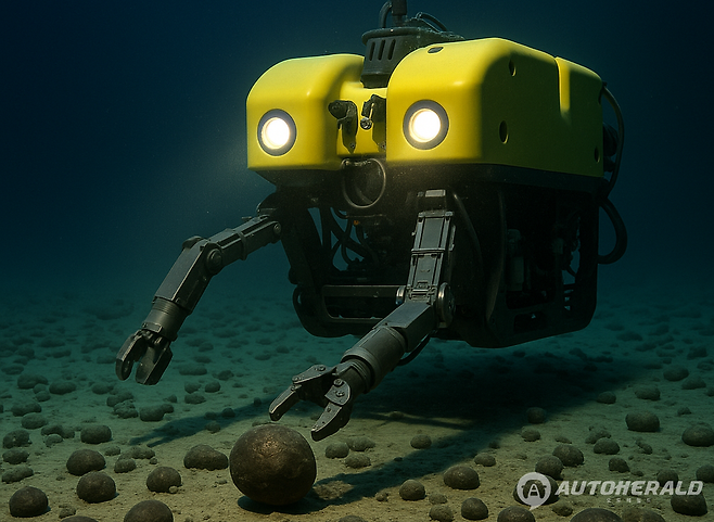 심해에서 희귀 광물을 채굴하는 무인정 상상도 (오토헤럴드 DB)