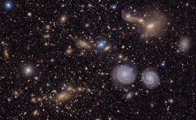 루빈천문대가 찍은 처녀자리 은하단의 일부 사진./NSF–DOE Vera C. Rubin Observatory