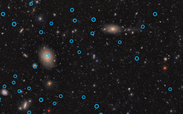 별의 밝기가 변하는 변광성 관측 영상. 천문연 제공