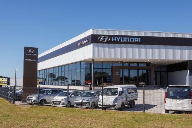 남아프리카공화국 케버하에 있는 현대자동차 딜러십.