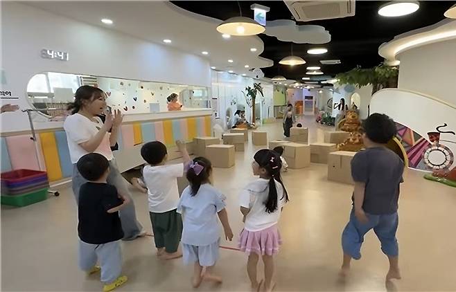상상N놀이터 ‘4호점 놀자람’ 체험놀이 장면(사진=경복대학교)