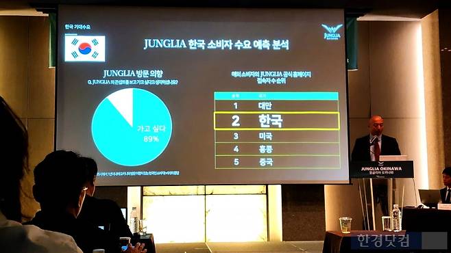 24일 서울 중구 더 플라자 호텔에서 열린 '정글리아 오키나와' 기자간담회. 사진=신용현 기자