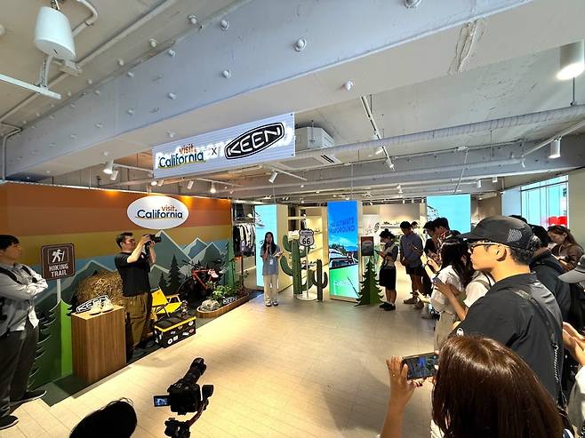 캘리포니아 관광청·킨 팝업 현장