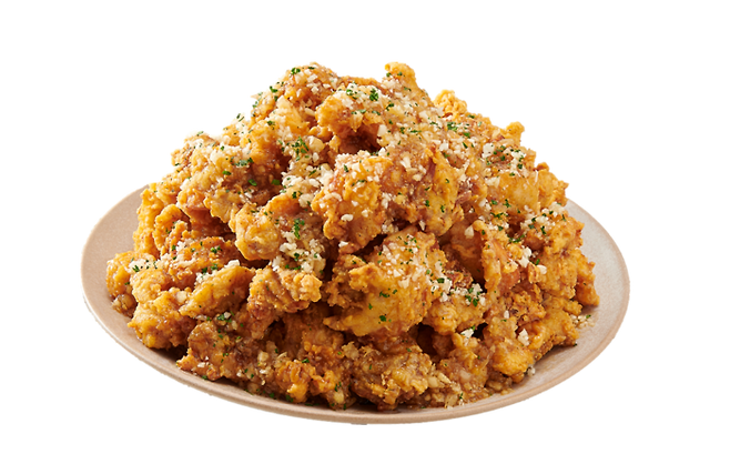 노랑통닭의 알싸한 마늘 치킨. [사진제공=노랑통닭]