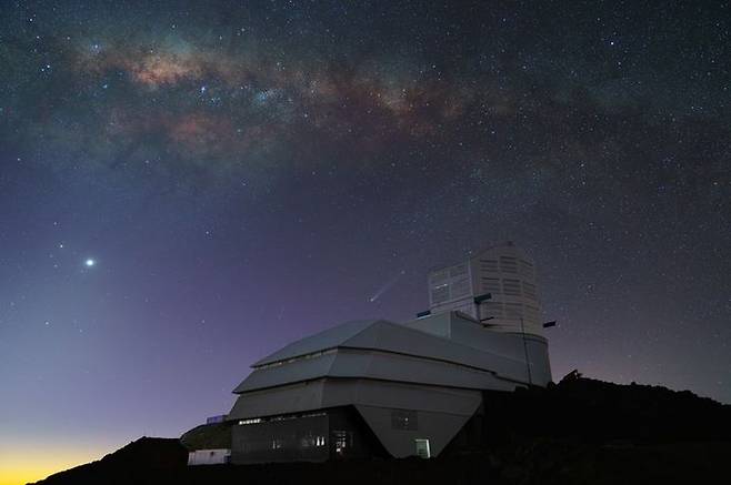 세계 최대 남반구 전천 탐사 관측 사업인 LSST(차세대 시공간 탐사 관측)을 수행하게 될 '베라 C. 루빈천문대'의 모습. (사진=천문연 제공) *재판매 및 DB 금지