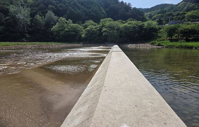 백옥포리 취입보 준공 모습. *재판매 및 DB 금지