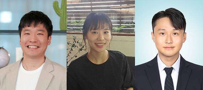 왼쪽부터 유재준 교수, 김은진 연구원(제1저자), 김현진 연구원. UNIST 제공