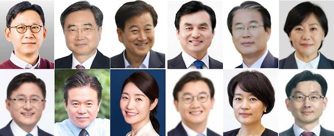 윗줄 왼쪽부터 배경훈 과학기술정보통신부 장관 후보자, 조현 외교부 장관 후보자, 정동영 통일부 장관 후보자, 안규백 국방부 장관 후보자, 권오을 국가보훈부 장관 후보자, 유임된 송미령 농림축산식품부 장관. 아래줄 왼쪽부터 김성환 환경부 장관 후보자, 김영훈 고용노동부 장관 후보자, 강선우 여성가족부 장관 후보자, 전재수 해양수산부 장관 후보자, 한성숙 중소벤처기업부 장관 후보자, 국무조정실장에 임명된 윤창렬 LG글로벌 전략개발원장. 대통령실 제공