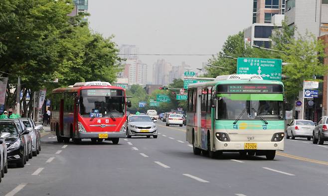 대구 시내버스 모습. 대구시 제공