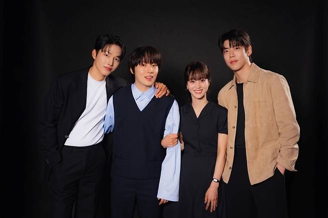 ‘러닝메이트’ 이정식, 윤현수, 홍화연, 최우성. 사진|티빙(TVING)