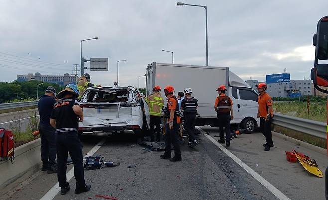 사고 현장 [인천소방본부 제공. 재판매 및 DB 금지]