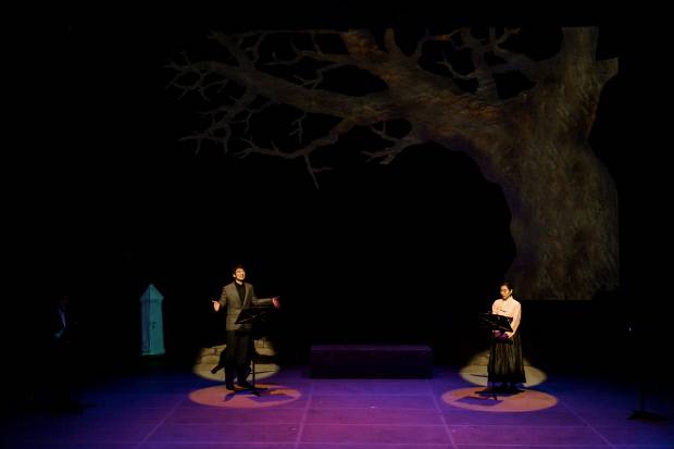 광주시립극단 ‘소녀들’ 공연 장면. <광주예술의전당 제공>