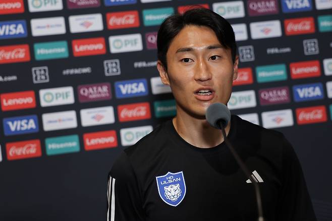 TQL스타디움(신시내티, 미국)/ 2025 피파 클럽월드컵/ 3차전/ MD-1/ 보루시아 도르트문트 vs 울산HDFC/ 믹스드존 인터뷰/ 울산 이진현/ 사진 김정수