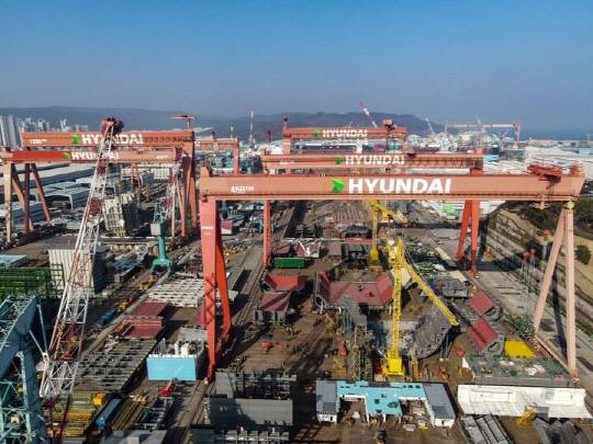 HD현대중공업 울산 야드 전경. HD현대 제공
