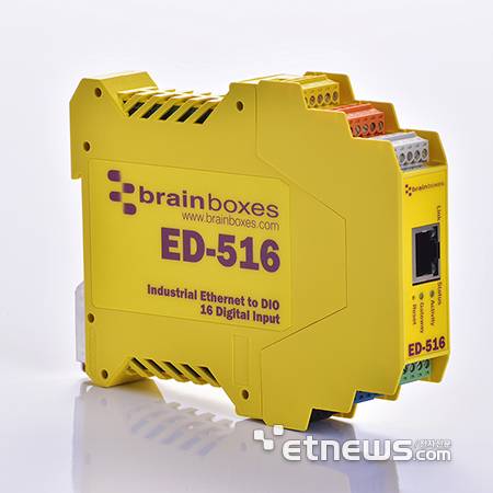 브레인박스의 고성능 이더넷 I/O 모듈 'ED-516'