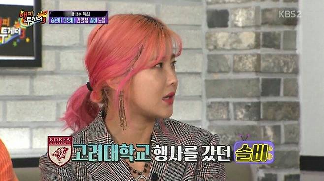 고려대학교에 가서 연고전이라고 말한 솔비