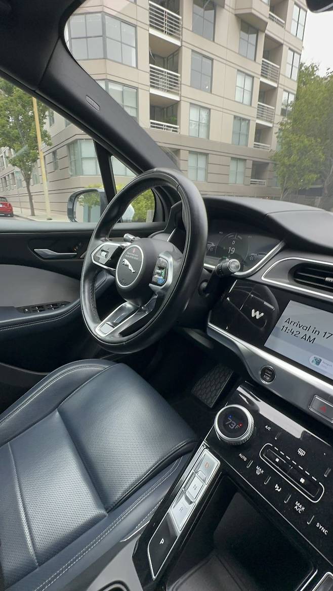 미국 샌프란시스코에서 운행중인 웨이모의 로보 택시 내부. 사진=홍창기 기자