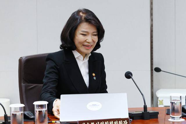이진숙 방송통신위원장이 24일 서울 용산 대통령실에서 열린 국무회의에 참석했다. 왕태석 선임기자