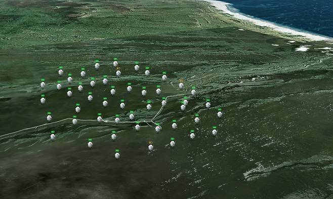 지오드를 배치한 모습 / 사진=플릿스페이스