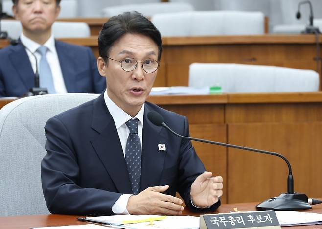 질의 답하는 김민석 후보자./사진=뉴스1