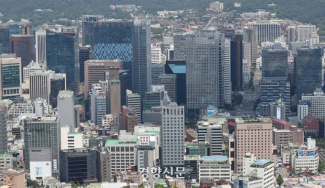 대기업 본사가 밀집한 서울 종로구 일대. 경향신문 자료사진