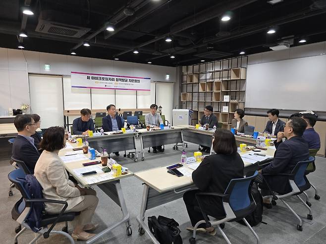 부산과학기술고등교육진흥원은 24일 부산역 유라시아플랫폼에서 ‘AI 마이크로 일자리 정책 발굴 자문회의’를 개최했다. 비스텝 제공