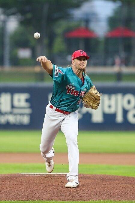 KIA 시절의 숀 앤더슨/KIA 타이거즈