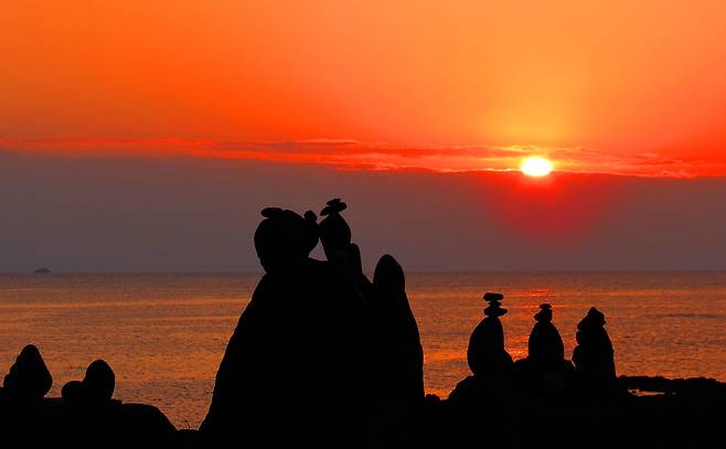 서귀포 남원의 일출