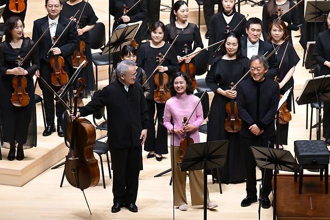 정명훈 클래식부산 예술감독의 주도 하에 모인 아시아필하모닉오케스트라(APO) [클래식부산 제공]