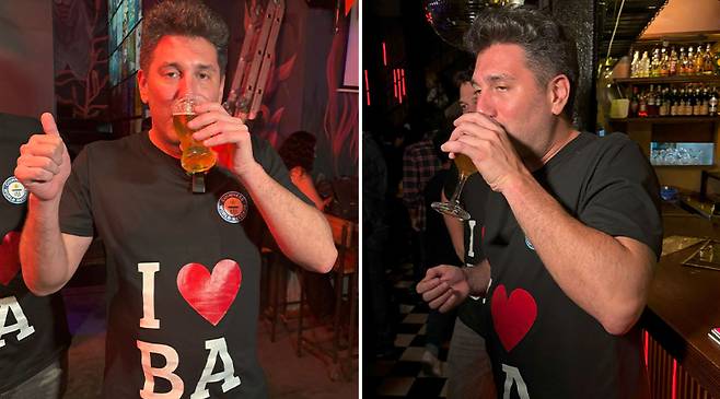 ‘24시간 내 가장 많은 펍 방문' 부문에서 세계 신기록을 세운 남성 [출처=기네스월드레코드]