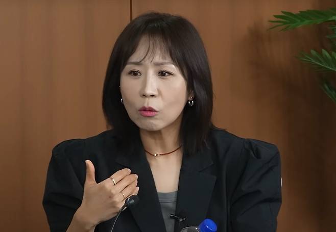 코미디언 정선희. 유튜브 채널 '콘텐츠제작소' 캡처.