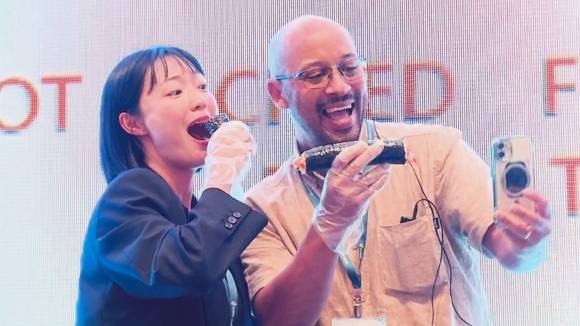 정다현씨가 지난달 부산에서 열린 글로벌 해조류 포럼에 참가한 모습. 사진 정다현 제공