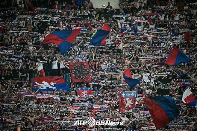 프랑스 프로축구 올랭피크 리옹 서포터스. /AFPBBNews=뉴스1