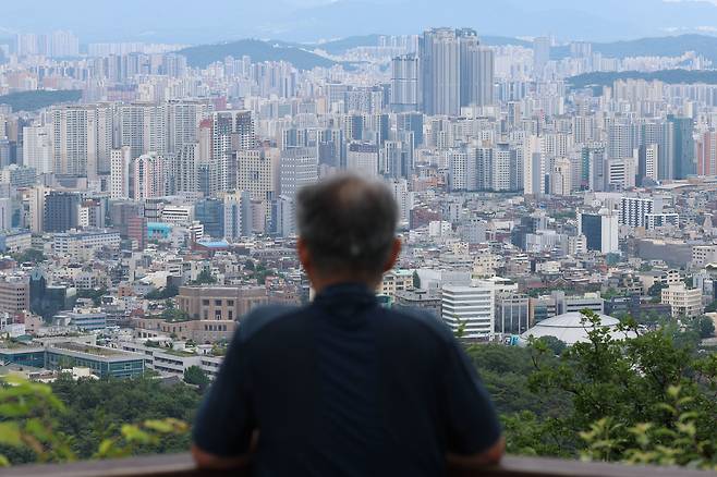 서울 중구 남산에서 바라본 아파트단지. [사진 | 뉴시스]
