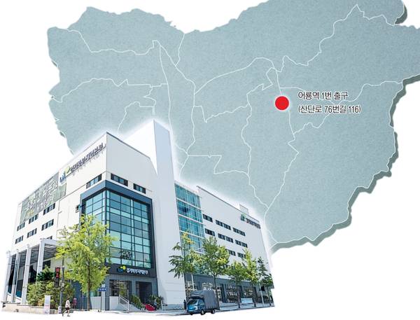 의정부시 어룡역 1번 출구 인근에 위치한 LH 경기북부지역본부 사옥 전경.