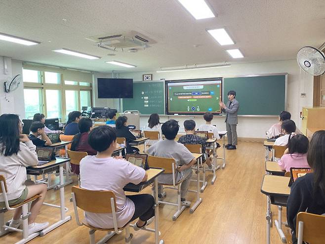 똑똑 수학탐험대를 활용한 수업 모습. 대전석봉초 제공
