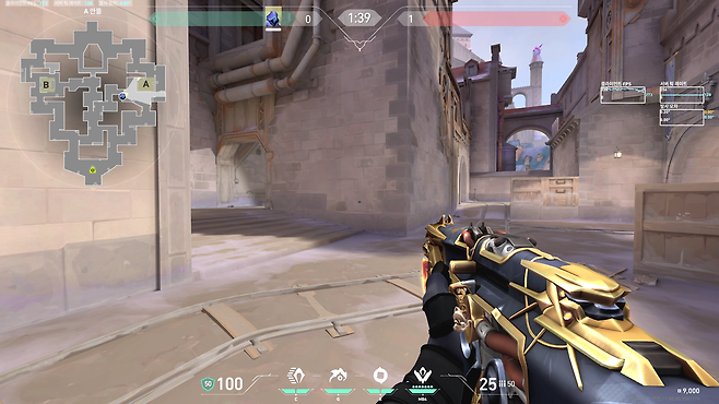 - 미드를 점유한 뒤 A 사이트 양동 작전을 펼치면 A 수비 인원이 싸먹히는 구도다