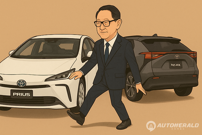 도요타 아키오 도요타그룹 회장은 유수의 글로벌 완성차 CEO 가운데 유일하게 "전기차 1대의 배출 가스가 하이브리드 3대와 맞먹는다"며 전기차 회의론을 굽히지 않는다, (오토헤럴드)